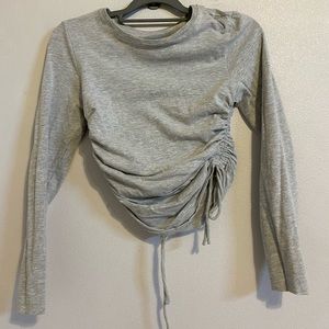grey crop top